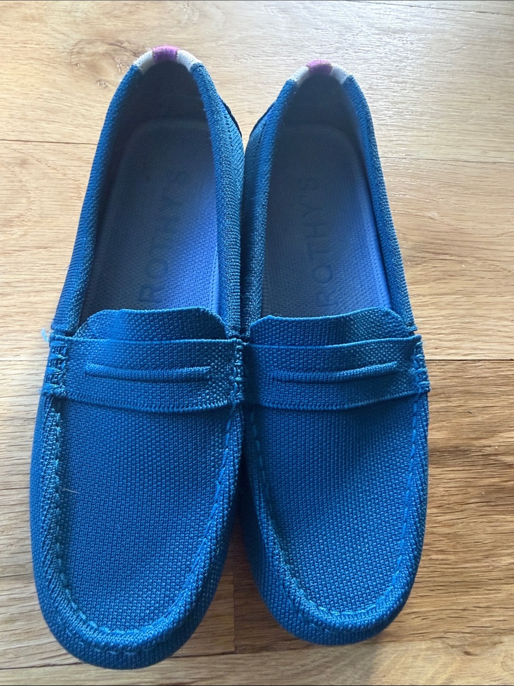 Rothy's Blue Men's Canvas Slip-On Loafers